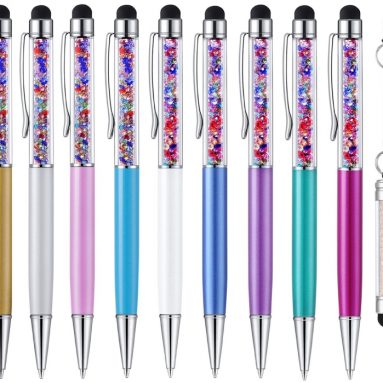 Crystal Colorful Stylus Pen and Ballpoint for Touch Screen