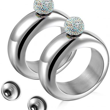 Crystal Lid Flask bracelet