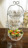 Crystal Portico 3-Tier Buffet Server