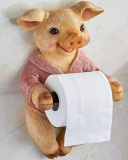 Cute Animal Wall-mounted Roll Paper Holder