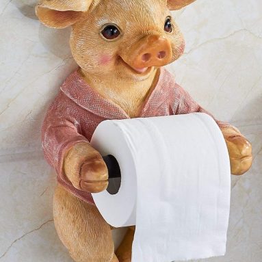 Cute Animal Wall-mounted Roll Paper Holder