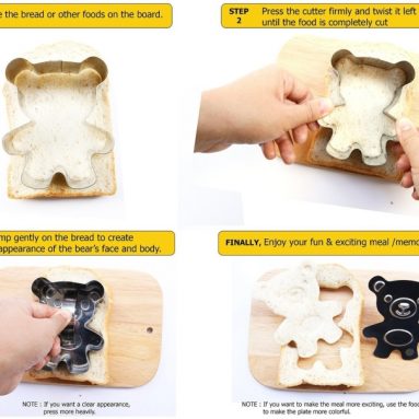 Cute Bear Sandwich Cutter for Kids