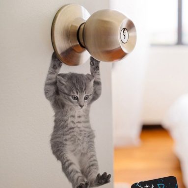 kitten door decal sticker