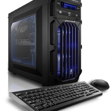 CybertronPC Flux X99 X4 Blue Gaming Desktop