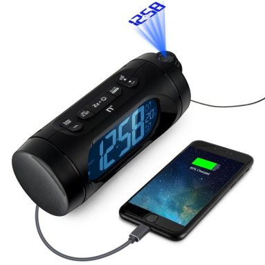 DIMINUS Digital Projection Alarm Clock Radio