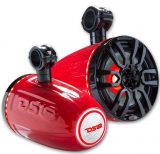 DS18 Hydro Pair of Red Marine 8 2-Way Wakeboard Tower Speakers