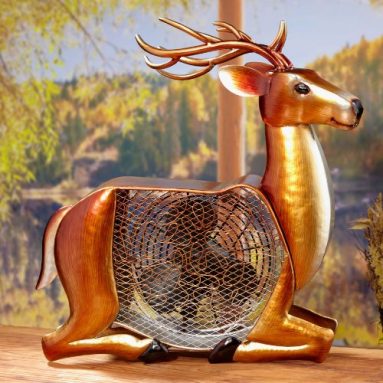 Deco Breeze Deer Figurine Fan