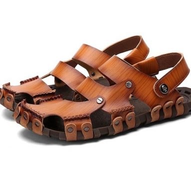 Dekesen Men’s Casual Genuine Leather Sandal