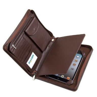 Deluxe Leather Padfolio Case, Fits iPad Mini 4 and Junior Legal Paper