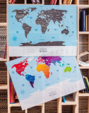 Deluxe Scratch Off World Map