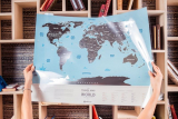 Deluxe Scratch Off World Map