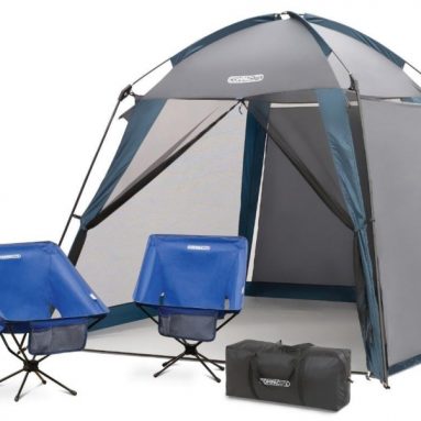 Deluxe Screened Shelter & 2 Chair Set