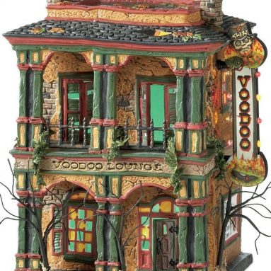 Snow Village Halloween Voodoo Lounge Lit House