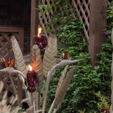 Passion Flower Tiki Torch