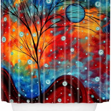 Designs Madart Summer Snow Shower Curtain