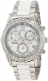 Diamond-Accented Stainless Steel Watch
