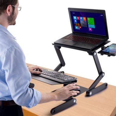 Desk Adjustable Sit Stand Desk for Laptops