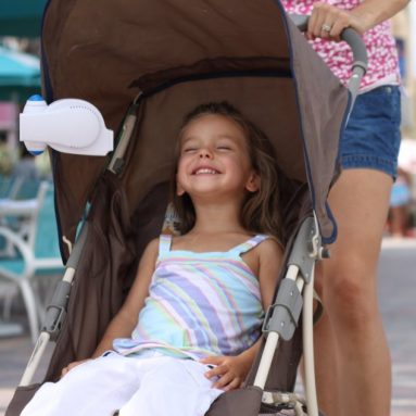 Desk Fan Cool On The Go Clip Fan USB A/C Wall Adapter