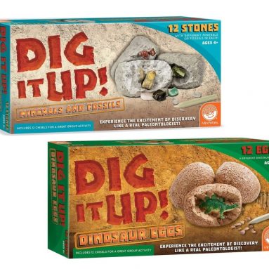 Dig It Up! Dinosaur Eggs and Mineral Stones set of 2