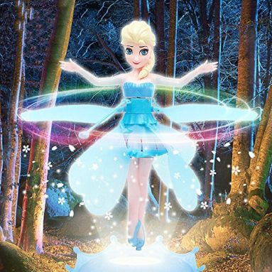 Disney Frozen Flying Fairy Barbie Doll Sparkle Princess Elsa Doll Helicopter