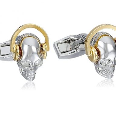 Dj Skull Earphones Cufflinks