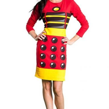 Doctor Who Red Dalek Exterminate Body Con Dress