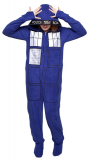 Doctor Who Tardis Zip-up Footed Pajamas