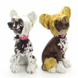 Dog Ceramic Figurine Salt Pepper Shaker