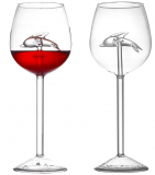 Dolphin Wine Glass