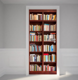 Door Wall Sticker Bookshelf