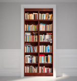 Door Wall Sticker Bookshelf