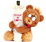 Drunk In Love Valentines Day Teddy Bear With Wine Bag