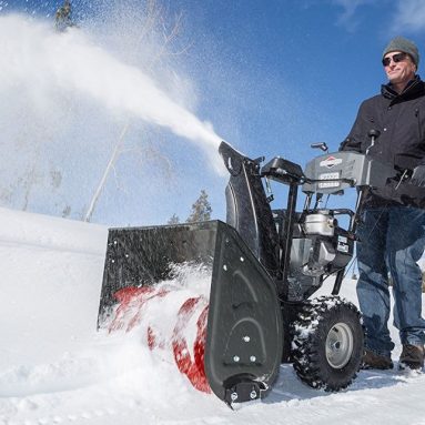 Dual-Stage Snow Thrower with 306cc Engine and Electric Start
