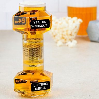 Dumbbell Beer Glass