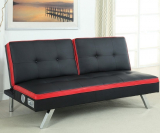 Duoton Convertible Futon with Bluetooth Speakers