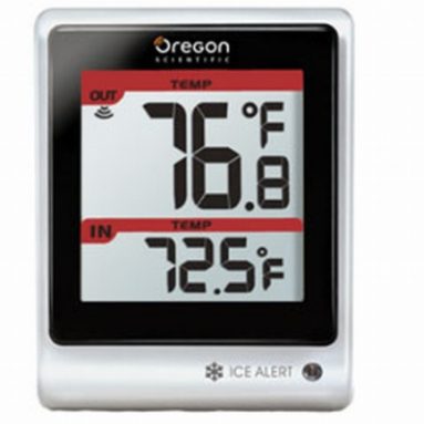 Thermometer with LED Ice Alert