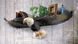 Eagle Sculpted 3D Wall Shelf