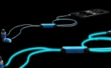 Earphones with Microphone LED Flashing Lights