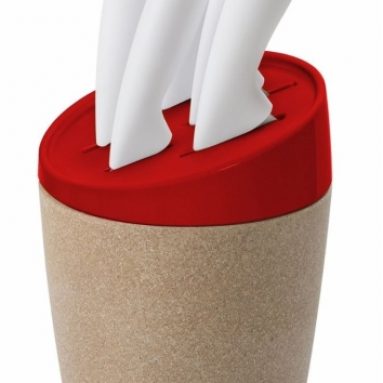 Ecoliving 5-Piece Knife Set with Block