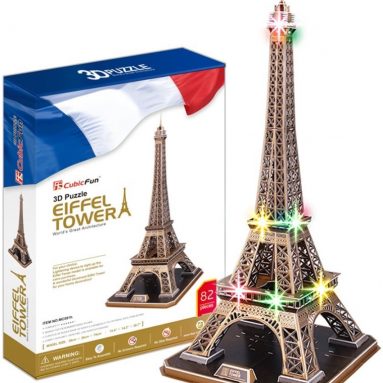 Eiffel tower with LED Light 3D Puzzles