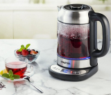 Electric Glass Tea Kettle With Built In Precise Steeping Tea Infuser