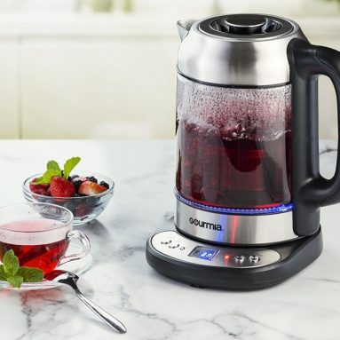 Electric Glass Tea Kettle With Built In Precise Steeping Tea Infuser