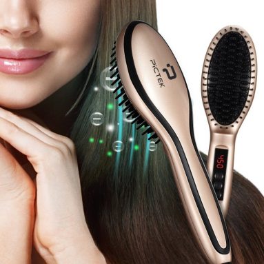 Electric Hair Straightening Brush Portable Detangling Hair Brush Dryer