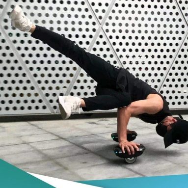 Electric Roller Skate Hover Board with LED Lights