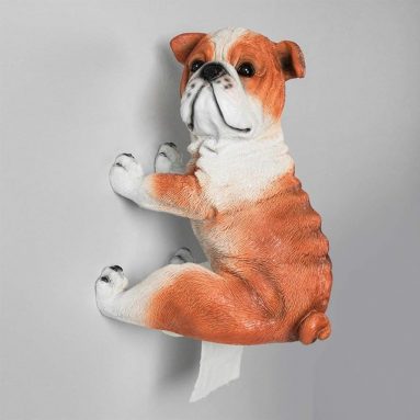 Emulational Bulldog Wall-mounted Roll Paper Holder