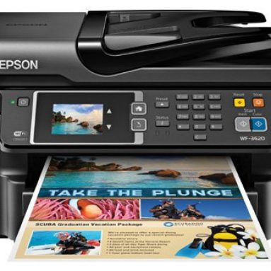 Epson WorkForce Wireless and WiFi Direct All-in-One Color Inkjet Printer