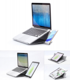 Ergonomic Multi Angle Aluminium Silicone Mat Laptop Stand