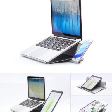 Ergonomic Multi Angle Aluminium Silicone Mat Laptop Stand