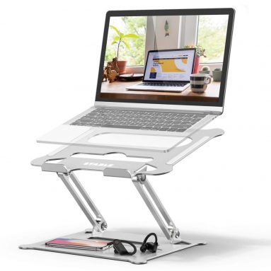 Ergonomic Portable Computer Stand with Heat-Vent to Elevate Laptop