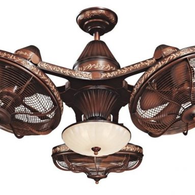 Esquire Rich Bronze Finish 3-Head Ceiling Fan